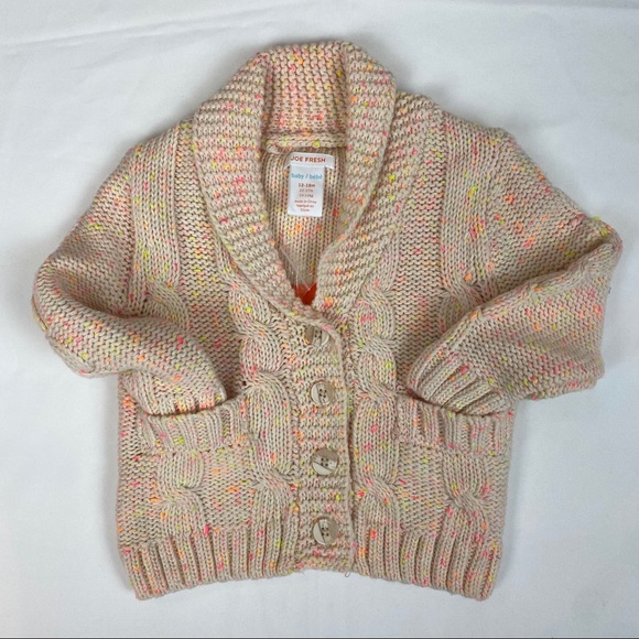 3/$20 JOE FRESH Baby Girl’s Knit Cardigan - Picture 2 of 5